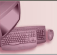 Monitor and keyboard
